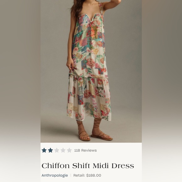 Anthropologie Multicolor Floral Maxi Dress - Picture 1 of 5